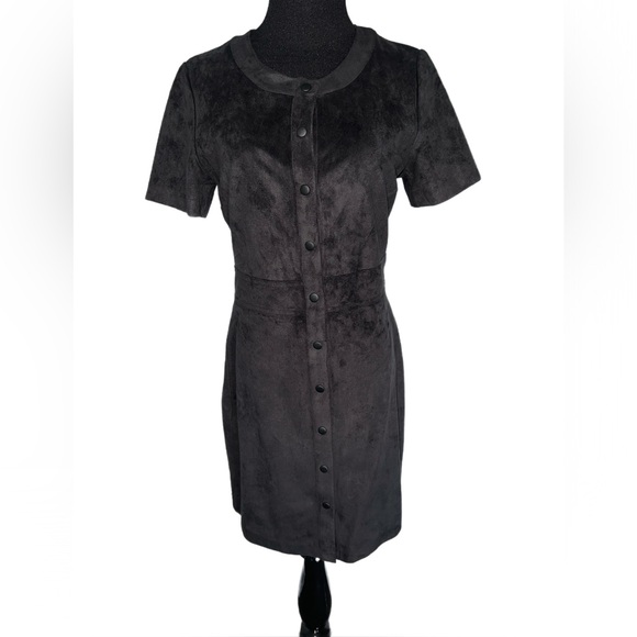 Kenneth Cole Dresses & Skirts - NWT Kenneth Cole suede Black Button-Up Dress